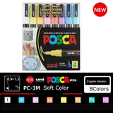 Japan Posca Marker Pen Set Non-Toxic Utilies Escolares