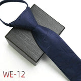 New Suit Business Zipper Tie for Man 48*7cm