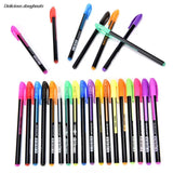 48 Colors Gel Pens Refills Rollerball Pastel Neon