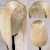 Blonde Bob Wigs Deep Part 13x4 Human Hair