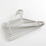 10pcs/set Clothes Hangers Stainless Steel Clothing Drying Rack