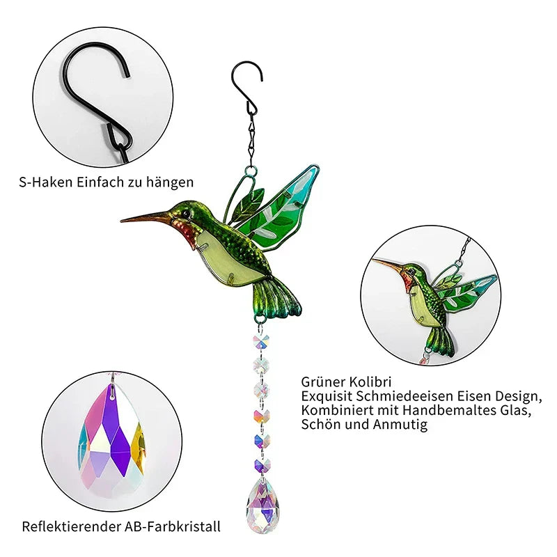 Outdoor Hanging Wind Chimes Suncatchers Crystal Prism Ball