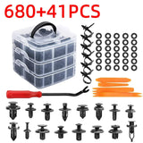 100/415/680PCS Car Fastener Clips Mixed Car Fasteners Door