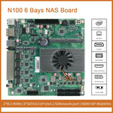 N100 NAS DDR5 Motherboard 6* SATA3.0 4X Intel