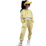 Girls Autumn Loungewear Suit Children\'s Casual Sweatshirt Pants