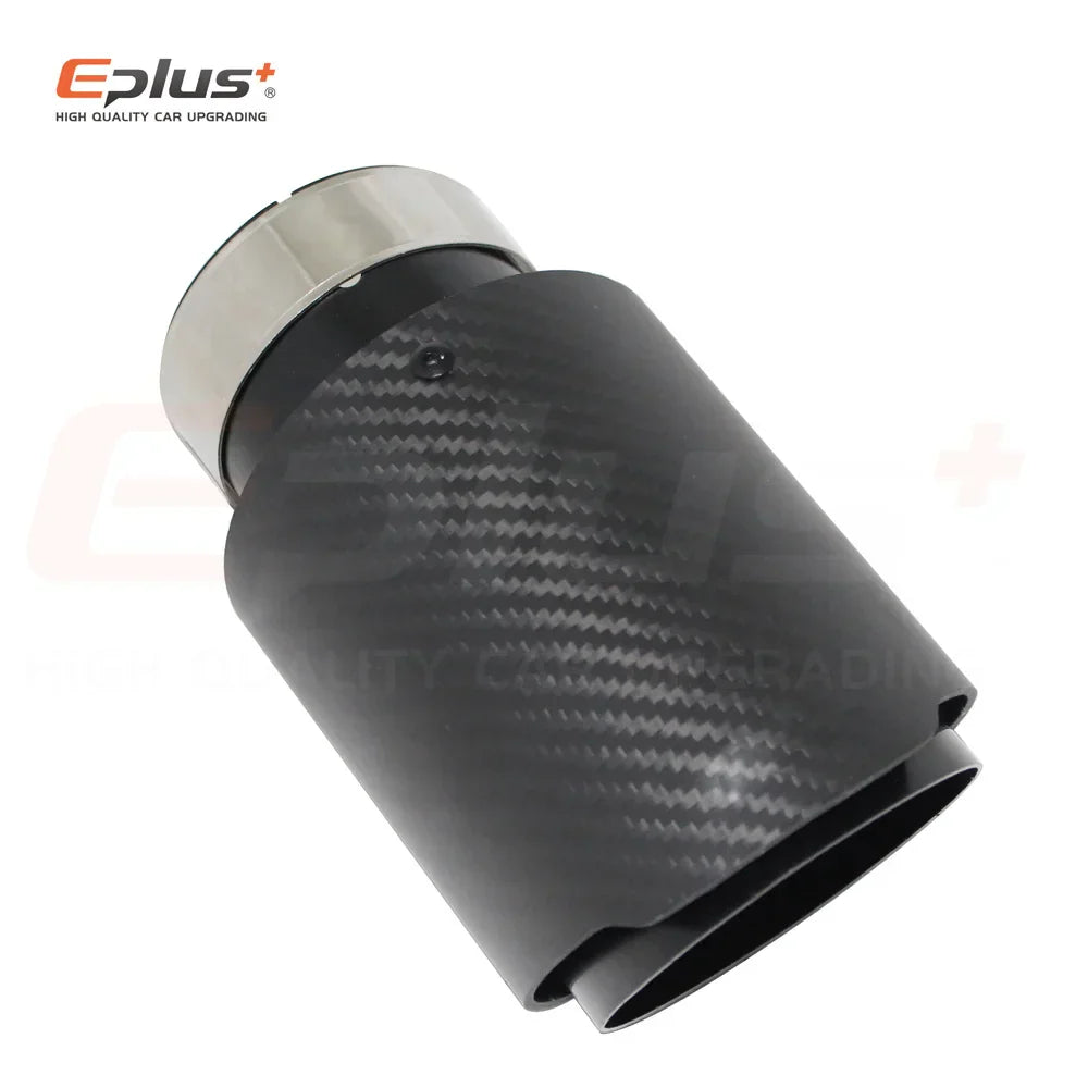 Car Matte Carbon Fibre Exhaust System Muffler Pipe