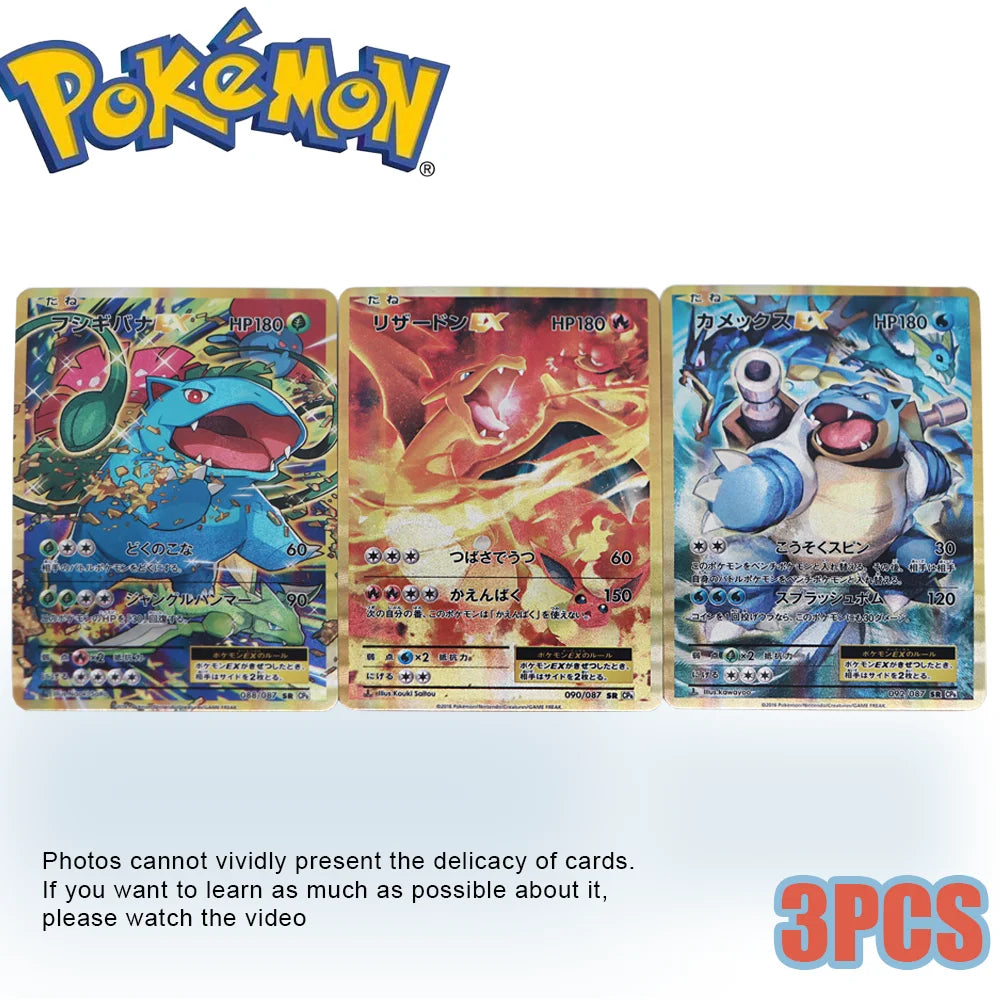 9PCS Pokémon Card Collection with Charizard & More