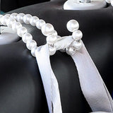 Car Rear Seat Hook White Pearl Hanger Car