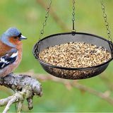 Metal Mesh Hanging Bird Feeder Tray, Platform Seed