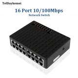 16 Port Network Switch Fast Ethernet Smart Switcher