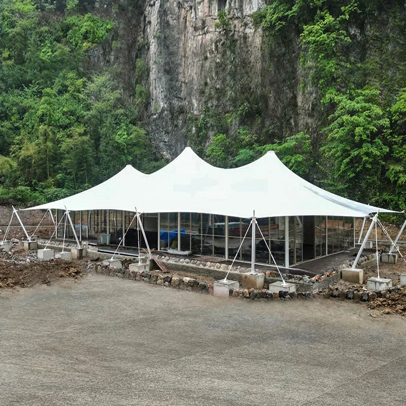 Hotel Tent, Scenic Camping Base, Catering Service Center,