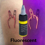UV Tattoo Inks Pigment 8 Colors Professional Semi-Permanent