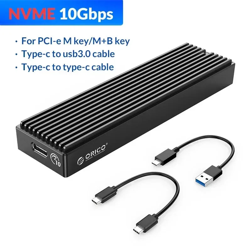 NVMe Enclosure USB C Gen2 10Gbps 20Gbps PCIe