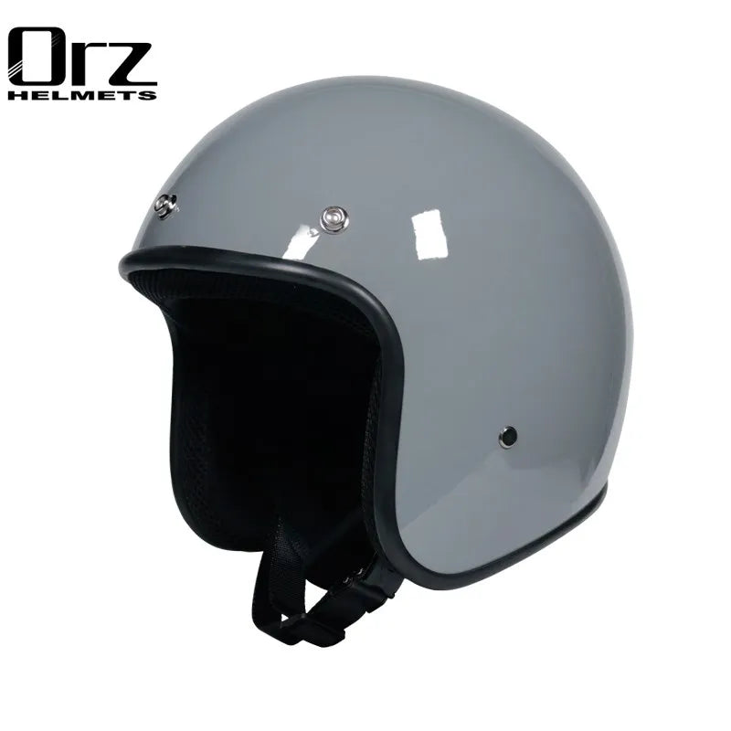 Free Shipping DOT approved retro motorcycle helmet casco 3/4 open face  helmet cafe racer helmet chopper helmet capacete