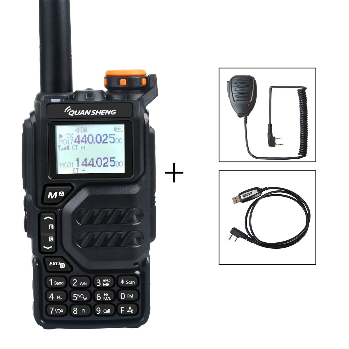 50-600MHz RX Walkie Talkie UV-K5 Quansheng VHFUHF 136-174MHz