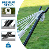 Double Hammock with Space Saving Steel Stand 2