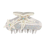 Cartoon Starfish Hair Clips for Women Rhinestone Acrylic