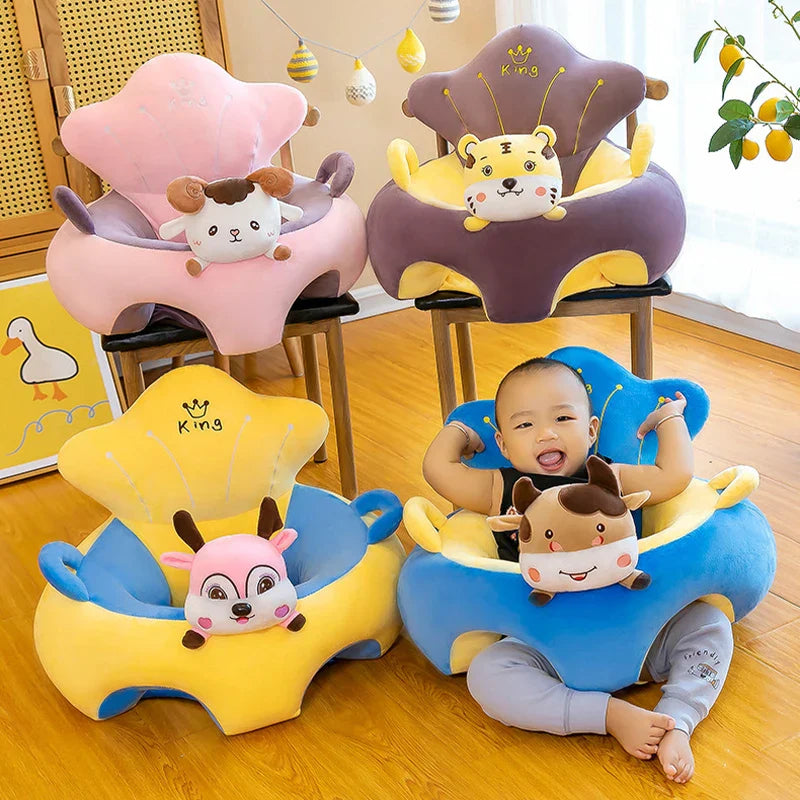 Baby Sofa Support Seat Cover Plush Chair Learn