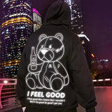 Men's Harajuku Fashion Hoodies Beer Bear Print Kawaii