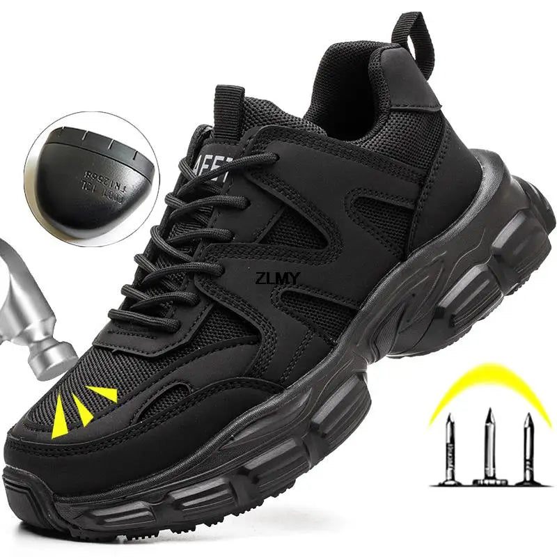 Women Safety Shoes New Steel Toe Work Safety