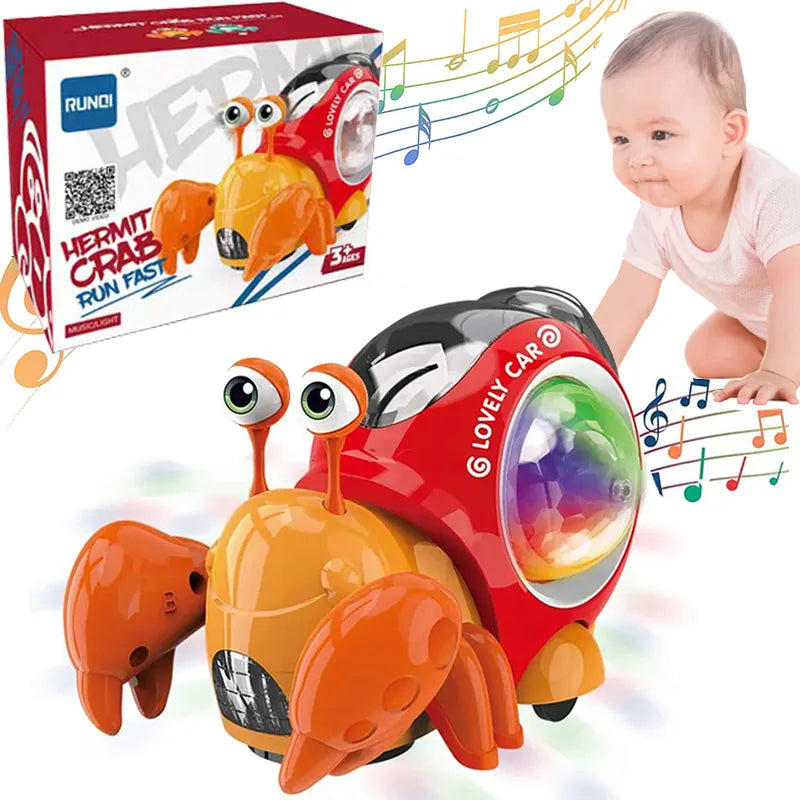 Children Toy Crawling Crab Walking Dancing Electronic Pets