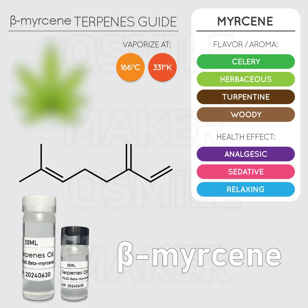 10-30ML food-grade Natural Beta Myrcene terpene oil with