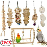 Toys Standing Bell Swing Toy Parrot Bird Combination