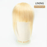 Human Hair Bangs 3 Clips 3D Blunt Cut