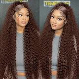 Addictive 30 40 Inch Curly Chocolate Brown Color