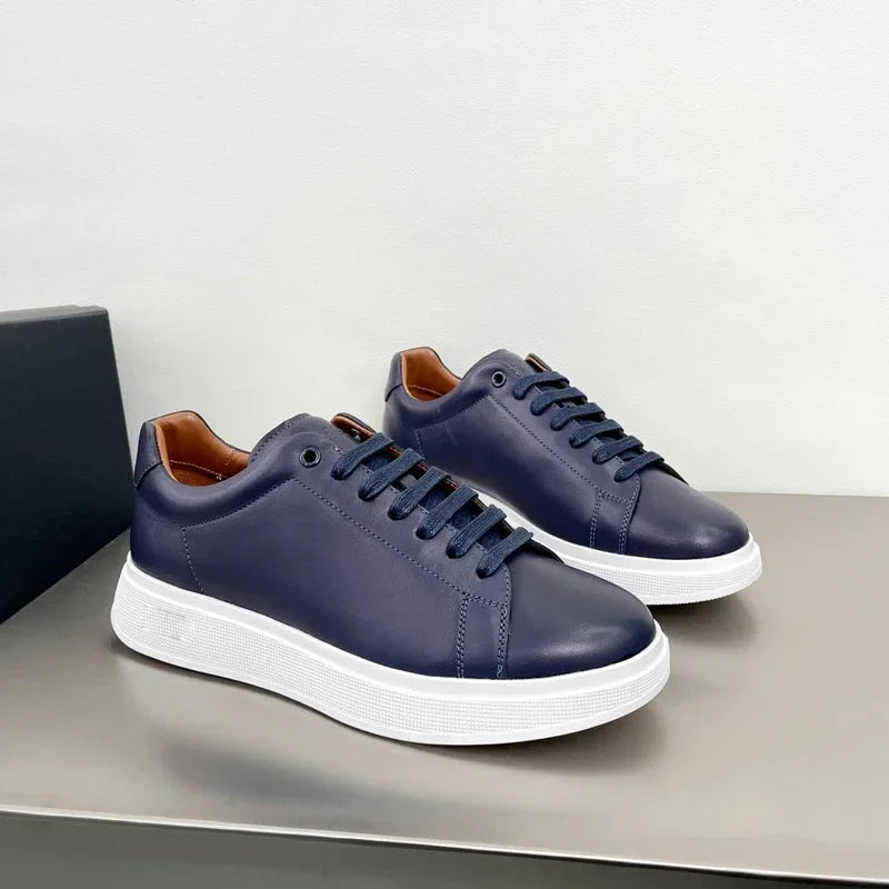 2022 Luxury Men's Sports Shoes – Calf Leather Details