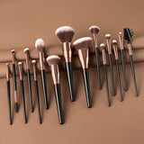 Private Label 15pcs Makeup Brushes Set Custom Bulk