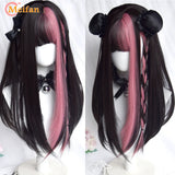MEIFAN Long Lolita Ombre Harajuku Wig With Bang