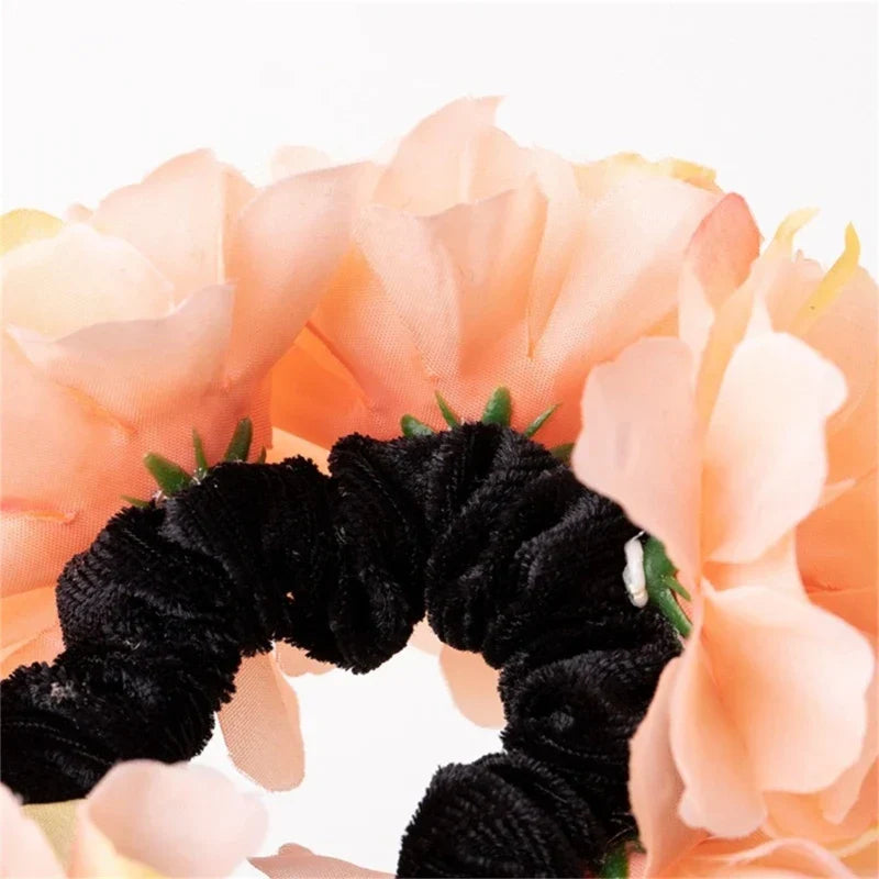 Flower Hair Tie Flower Hair Scrunchies For Women