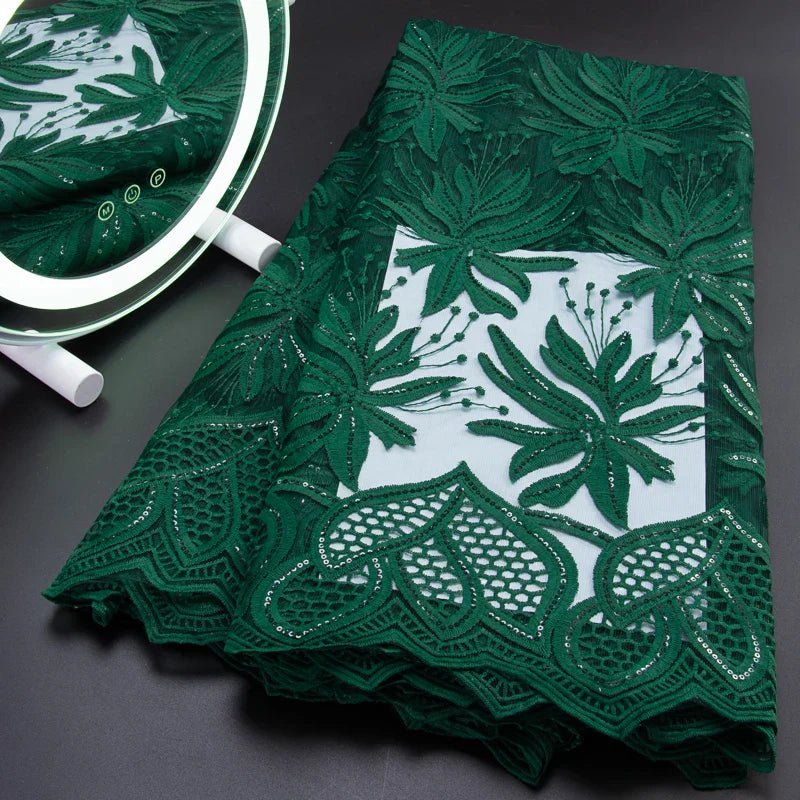 French Tulle Lace Fabric 2024 High Qulity African