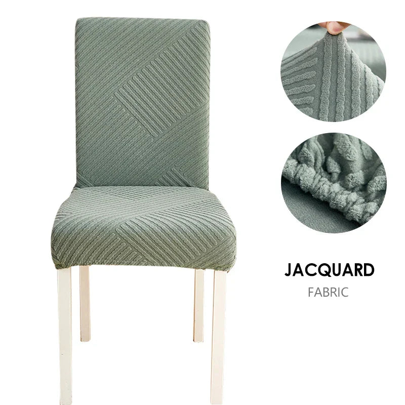 Jacquard Fabric Chair Cover Universal Size Chair Covers