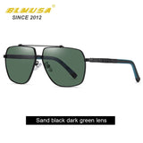 BLMUSA 2022 New Luxury Polarized Sunglasses Men Square