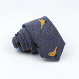 Mens Ties 6cm Classic Cotton Handmade Skinny Neck