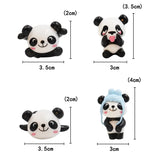 8Pcs/set Cute Panda Car Accessories Interior Funny Toys