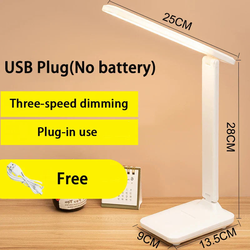 6000mAh LED Table Lamp USB Chargeable 3 Color