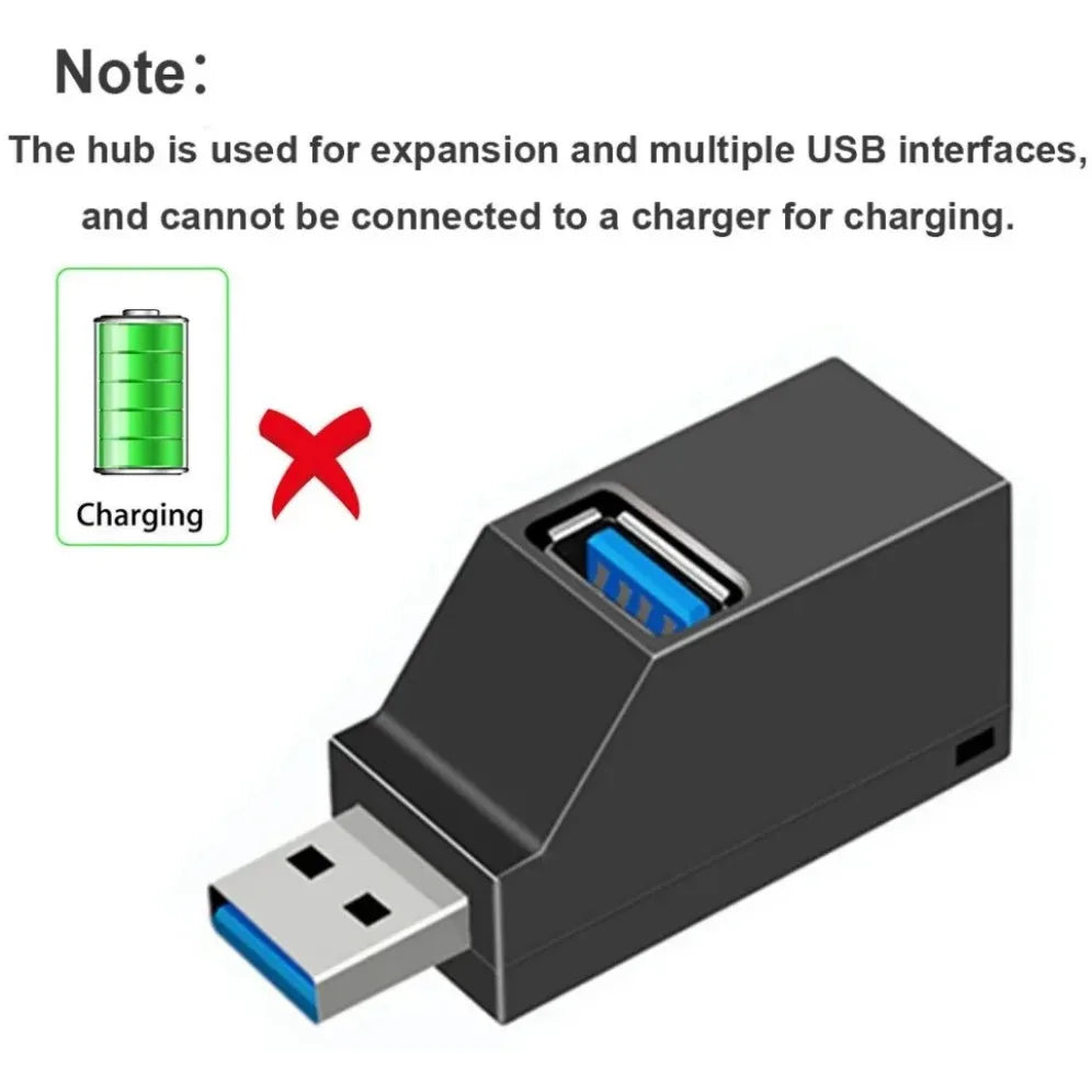 3 Ports High Speed USB 3.0 HUB Adapter
