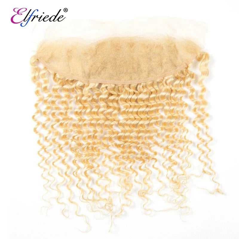 Elfriede #613 Blonde Deep Wave Bundles with Frontal