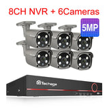 Techage 8CH 5MP 8MP Security Camera System 4K