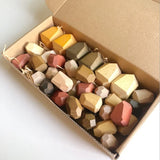 Rainbow Building Block Stacker Stone Shaped Stacking Balancing