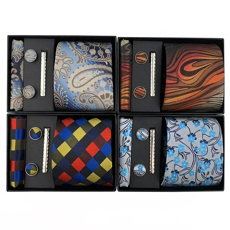 Luxury Tie Set Gift Box for Men Jacquard