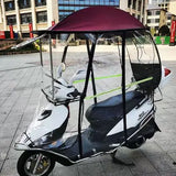 Electric vehicle canopy tricycle fully enclosed windshield rain