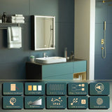 KWW 20 x 28 Inch LED Lighted Bathroom