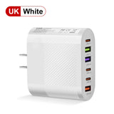 65W USB C Charger Multiple 6 Ports Type
