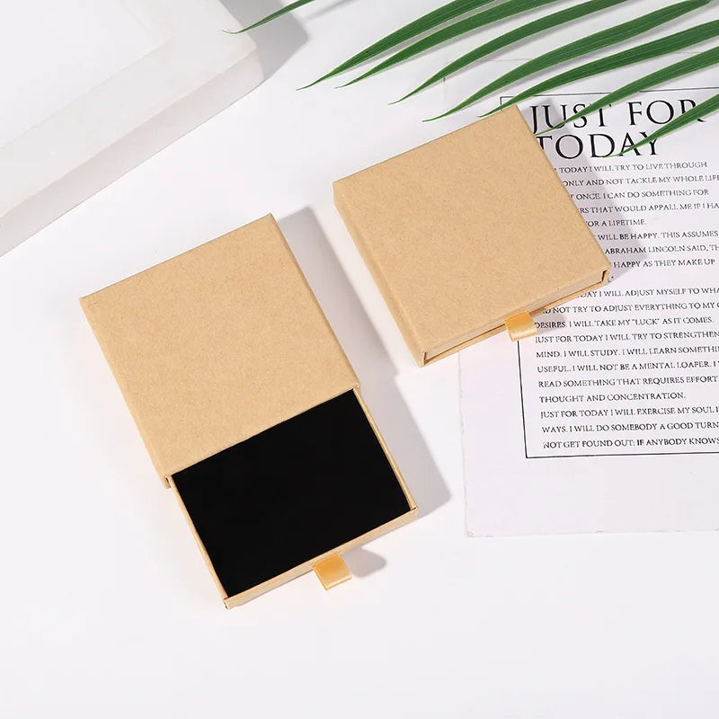 New Arrive Thin Kraft Paper Drawer Jewelry Packaging