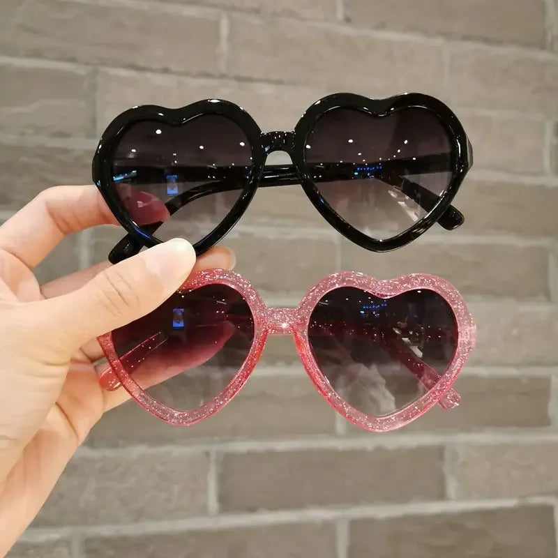 Fashion New Childrens Gradient Sunglasses Heart Shape Frame