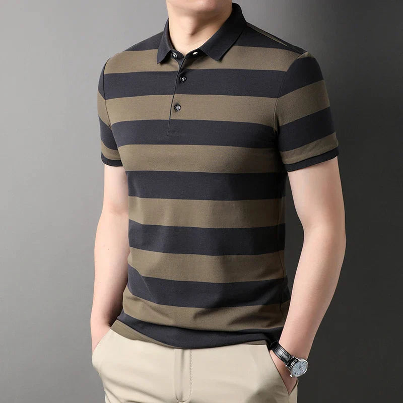Summer Men's Polo Shirts With Short Sleeve Business